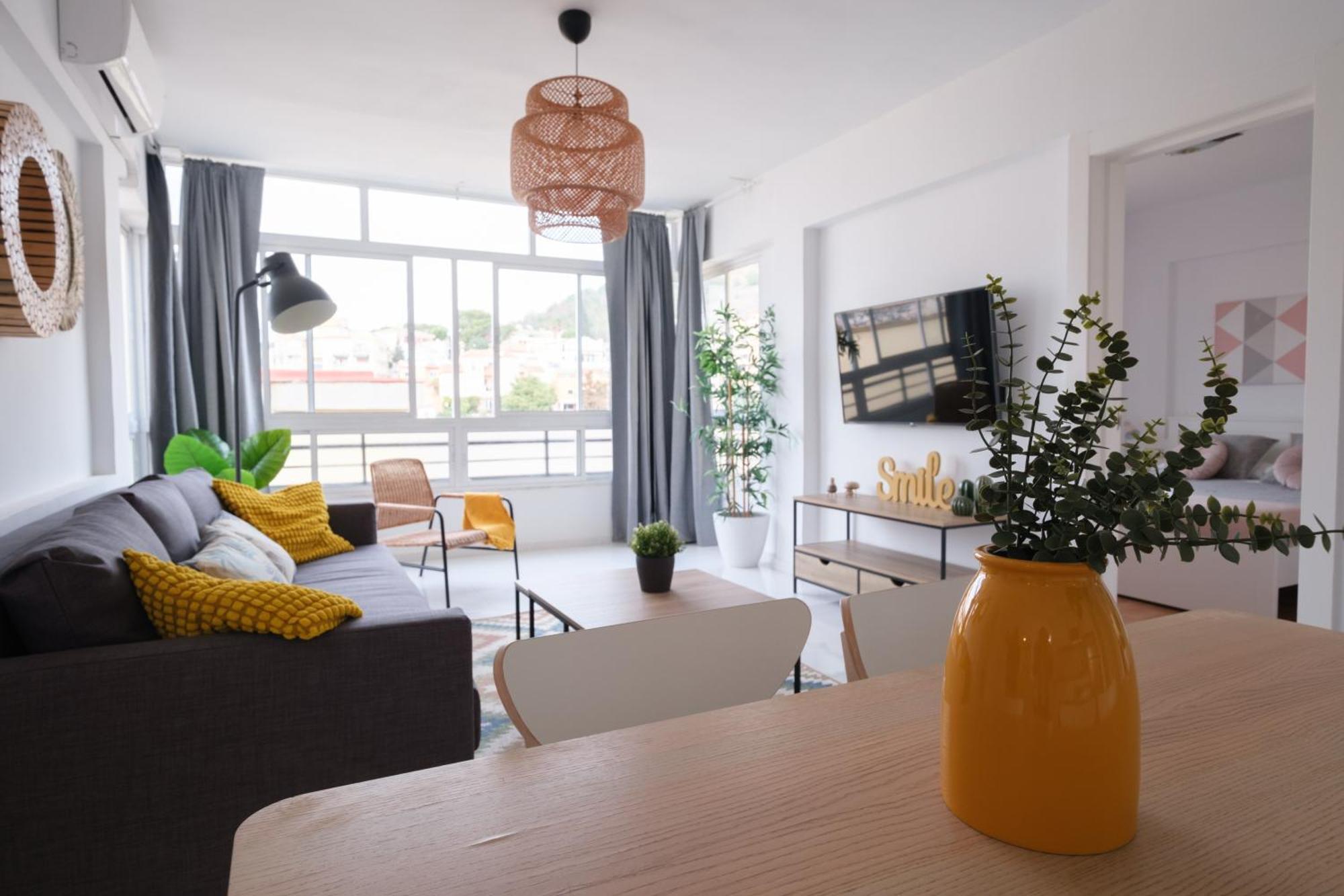 Wonderful Central Apartment Panoramics Views Wifi Málaga Eksteriør bilde