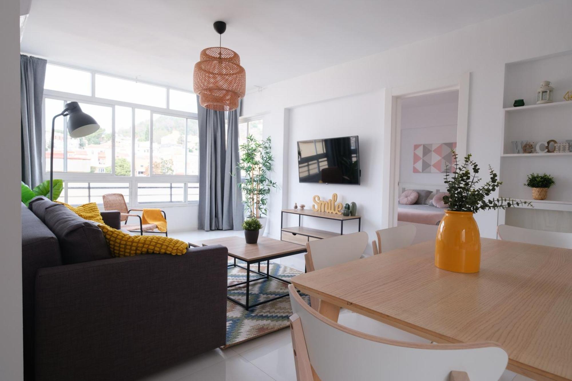 Wonderful Central Apartment Panoramics Views Wifi Málaga Eksteriør bilde
